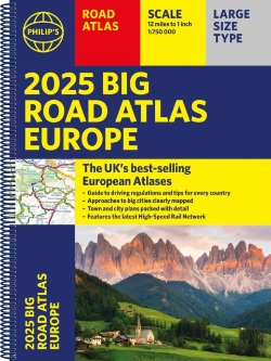 Bertrand.pt - 2025 Philip'S Big Road Atlas Of Europe