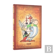 2026 Asterix & Obelix (The Adventures Of Asterix) Mini 12-Month Verso Hardcover Flexi Dayplanner 2026 (Elastic Band Closure)