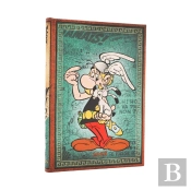 2026 Asterix The Gaul (The Adventures Of Asterix) Midi 12-Month Vertical Hardcover Flexi Dayplanner 2026 (Elastic Band Closure)