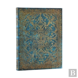 Bertrand.pt - 2026 Azure (Equinoxe) Ultra 12-Month Day-At-A-Time Hardcover Flexi Dayplanner 2026 (Elastic Band Closure)