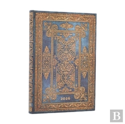 Bertrand.pt - 2026 Blue Luxe (Luxe Design) Mini 12-Month Verso Hardcover Flexi Dayplanner 2026 (Elastic Band Closure)