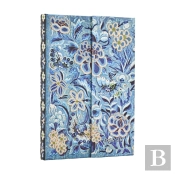 2026 Blue Willow (Celebrate Hanfu) Mini 18-Month Horizontal Hardcover Flexi Dayplanner 2025-2026 (Wrap Closure)