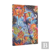 2026 Celestial Magic (Whimsical Creations) Mini 12-Month Verso Hardcover Flexi Dayplanner 2026 (Wrap Closure)