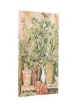 2026 Cezanne'S Terracotta Pots And Flowers Midi 18-Month Horizontal Hardcover Flexi Dayplanner 2025-2026 (Elastic Band Closure)