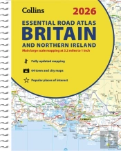 2026 Collins Essential Road Atlas Britain And Northern Ireland