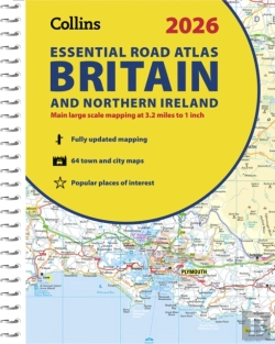 Bertrand.pt - 2026 Collins Essential Road Atlas Britain And Northern Ireland