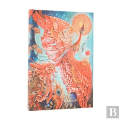 Bertrand.pt - 2026 Firebird (Birds Of Happiness) Mini 18-Month Horizontal Hardcover Flexi Dayplanner 2025-2026 (Elastic Band Closure)