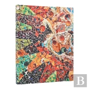 2026 Gaudi'S Sun (Gaudiâ€™S Mosaics) Ultra 12-Month Day-At-A-Time Hardcover Flexi Dayplanner 2026 (Wrap Closure)