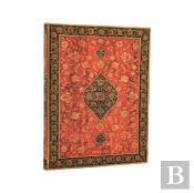 2026 Layla (Persian Poetry) Ultra 18-Month Vertical Hardcover Flexi Dayplanner 2025-2026 (Elastic Band Closure)