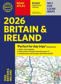 Bertrand.pt - 2026 Philipâ€™S Road Atlas Britain & Ireland