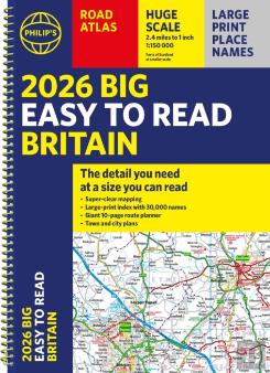 2026 Philip'S Big Easy To Read Britain Road Atlas