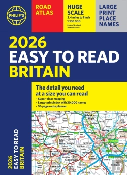 Bertrand.pt - 2026 Philip'S Easy To Read Road Atlas Of Britain
