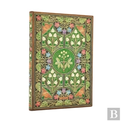 Bertrand.pt - 2026 Poetry In Bloom Midi 12-Month Horizontal Hardcover Flexi Dayplanner 2026 (Elastic Band Closure)