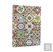 2026 Porto (Portuguese Tiles) Day-At-A-Time Hardcover Flexi Dayplanner 2026 (Elastic Band Closure)