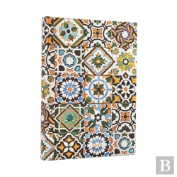 Bertrand.pt - 2026 Porto (Portuguese Tiles) Day-At-A-Time Hardcover Flexi Dayplanner 2026 (Elastic Band Closure)