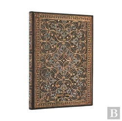 Bertrand.pt - 2026 Restoration (The Queenâ€™S Binding) Midi 18-Month Horizontal Hardcover Flexi Dayplanner 2025-2026 (Elastic Band Closure)