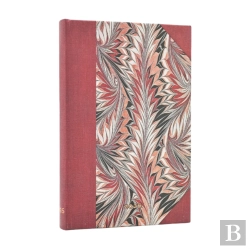 Bertrand.pt - 2026 Rubedo (Cockerell Marbled Paper) Mini 12-Month Verso Hardcover Flexi Dayplanner 2026 (Elastic Band Closure)
