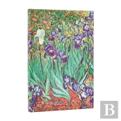 2026 Van Gogh'S Irises Mini 12-Month Verso Hardcover Flexi Dayplanner 2026 (Elastic Band Closure)