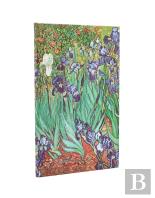 2026 Van Gogh'S Irises Ultra 18-Month Vertical Hardcover Flexi Dayplanner 2025-2026 (Elastic Band Closure)