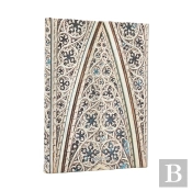 2026 Vault Of The Milan Cathedral (Duomo Di Milano) Midi 18-Month Horizontal Hardcover Flexi Dayplanner 2025-2026 (Wrap Closure)