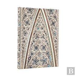 Bertrand.pt - 2026 Vault Of The Milan Cathedral (Duomo Di Milano) Midi 18-Month Horizontal Hardcover Flexi Dayplanner 2025-2026 (Wrap Closure)