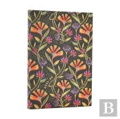 2026 Wild Flowers (Playful Creations) Mini 18-Month Horizontal Hardcover Flexi Dayplanner 2025-2026 (Elastic Band Closure)
