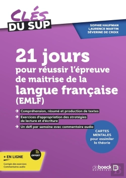 Bertrand.pt - 21 Jours Pour Réussir L'Épreuve De Maitrise De La Langue Française (Emlf)