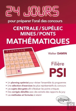 Bertrand.pt - 24 Jours : Mathématiques ; Centrale, Supélec, Mines, Ponts ; Psi