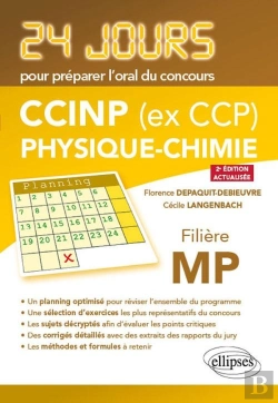 Bertrand.pt - 24 Jours : Physique-Chimie ; Ccinp (Ex Ccp) ; Mp (2e Édition)