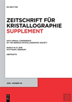 Bertrand.pt - 24th Annual Conference Of The German Crystallographic Society, March 14â€“17, 2016, Stuttgart, Germany
