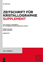 26th Annual Conference Of The German Crystallographic Society, March 58, 2018, Essen, Germany