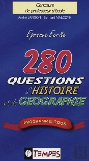280 Questions D'Histoire Et De Geographie