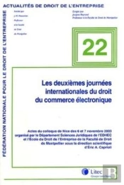 2e Journees Internationale Du Droit Du Commerce Electronique