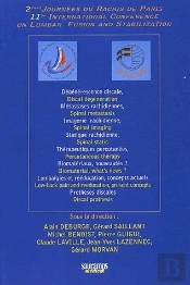 2èmes Journées Du Rachis De Paris ; 11th International Conference Of Lumbar Fusion And Stabilization