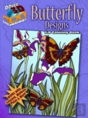 3-D Coloring Book - Butterfly Designs