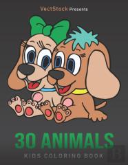 30 Animals Coloring Book For Kids