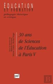 30 Ans De Sciences De L'Education A Paris V