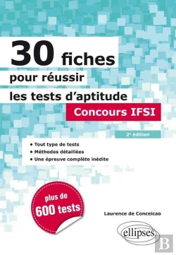 Bertrand.pt - 30 Fiches Pour Réussir Les Tests D'Aptitude ; Concours Ifsi (2e Édition)