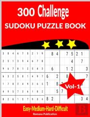 300 Challenge Sudoku Puzzle Book Vol-1