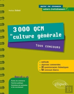 Bertrand.pt - 3000 Qcm De Culture Generale Tous Concours Une Methode Des Reponses Commentees & 50 Concours Blancs