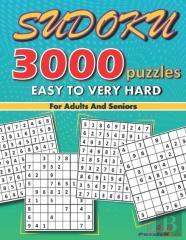 3000 Sudoku Puzzles For Adults And Seniors Easy To Very Hard