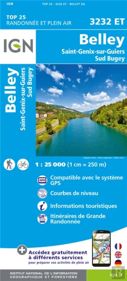 Bertrand.pt - 3232et : Belley ; Saint-Genix-Sur-Guiers Sud Bugey (4e Édition)