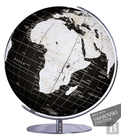 Bertrand.pt - 34 Cm Noir Argent Swarvoski Pied Chrome