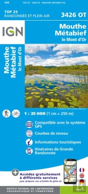 3426ot : Mouthe, Métabief ; Le Mont D'Or (5e Édition)
