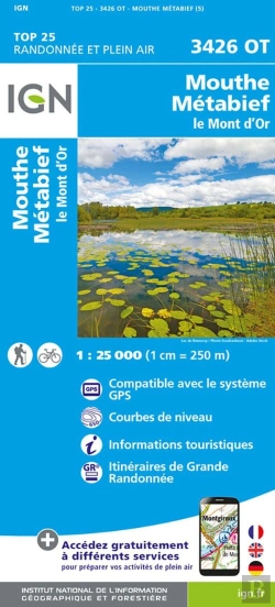 Bertrand.pt - 3426ot : Mouthe, Métabief ; Le Mont D'Or (5e Édition)