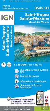 3545ot : Saint-Tropez, Sainte-Maxime ; Massif Des Maures (5e Édition)