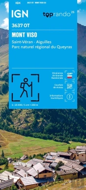 3637ot : Mont Viso ; Saint-Véran, Aiguilles, Pnr Du Queyras (6e Édition)