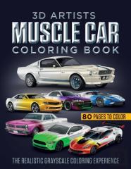 3d Artists Muscle Car Coloring Book