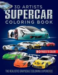 3d Artists Supercar Coloring Book