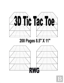 Bertrand.pt - 3d Tic Tac Toe : 50 Pages 8.5  X 11